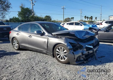 2014 Infiniti Q50 Base from USA, damaged, VIN JN1BV7AP8EM683115